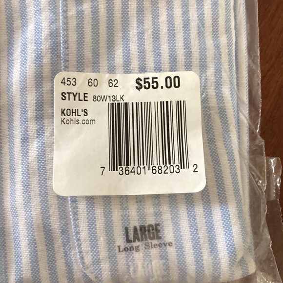 Dockers long sleeve shirt Large NWT - Picture 2 of 6